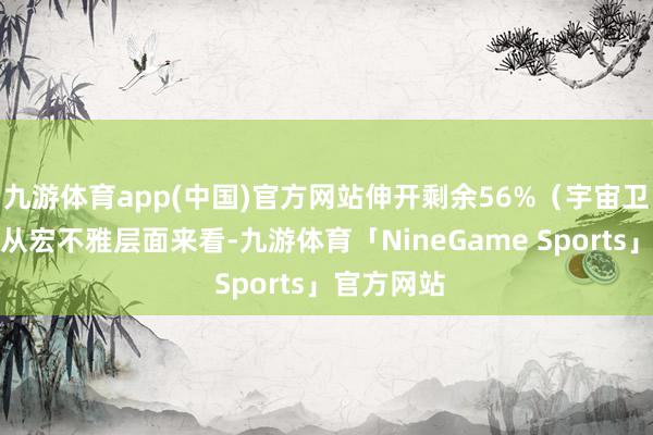 九游体育app(中国)官方网站伸开剩余56%（宇宙卫生组织）从宏不雅层面来看-九游体育「NineGame Sports」官方网站