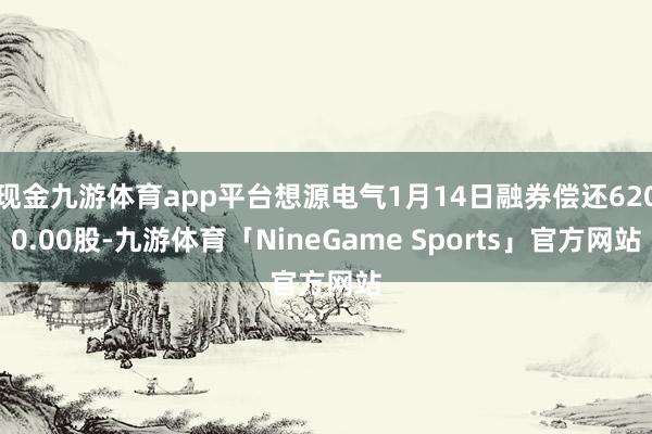现金九游体育app平台想源电气1月14日融券偿还6200.00股-九游体育「NineGame Sports」官方网站