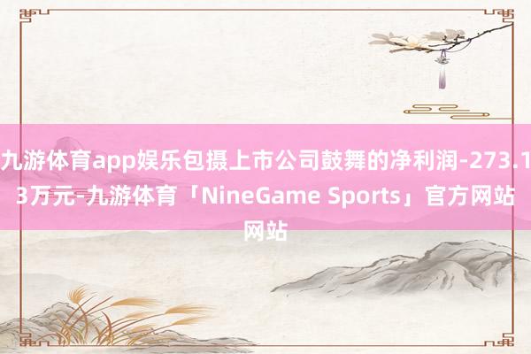 九游体育app娱乐包摄上市公司鼓舞的净利润-273.13万元-九游体育「NineGame Sports」官方网站
